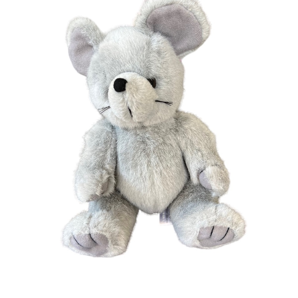 Steven Smith Mouse Stuffed Animal Plush Grey 8”‎